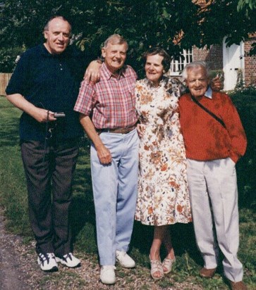 Eileen with her brothers David, Eric and John