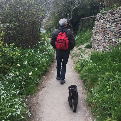 Walking the coastal path, Cornwall