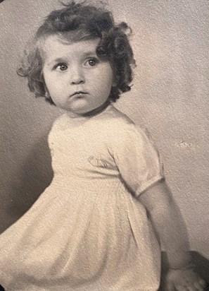 Doreen Daintith aged two in 1937