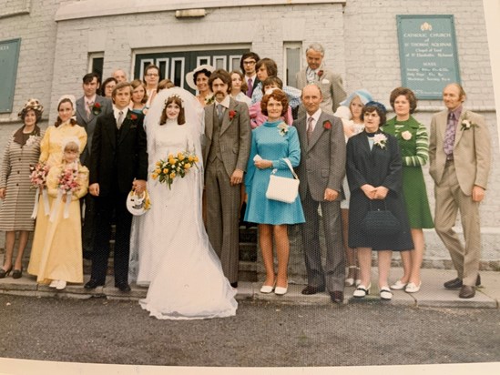 This photograph was taken 50 years ago in 1973, look how stylish all the family were, but Auntie Dorothy and Uncle John look amazing! Great memories 😁