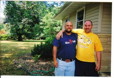 My oldest son Mike and Dan. They looked so much alike. Pic. taken just 3 months b4 Dan's passing