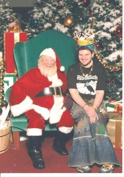 Jon with santa Dec 2007