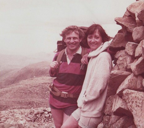 Bob and Gwyn Scafell Pike 1981