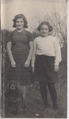 Dean, Mum and dog c 1936