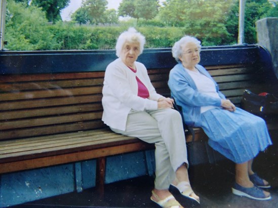Mum and her very good friend, Florrie Boulter