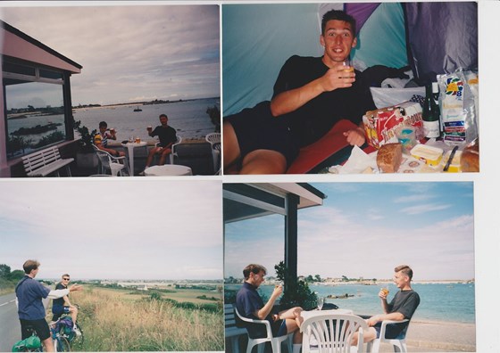 Holiday in France c. 1995. Rob, Colm and Mark Blair. 