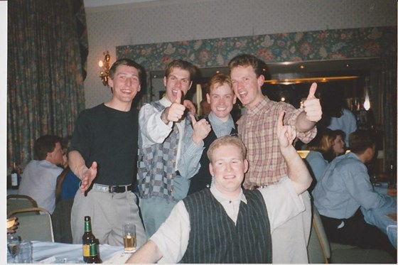 Mid 90's, not sure of the occasion. Rob, Colm, Andy, Neil and Keiron.