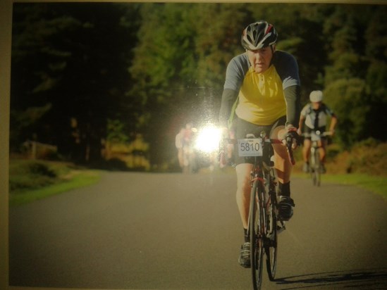 ''Thats my Dad'' Loving the challenge Leading the charge even after 60+miles 