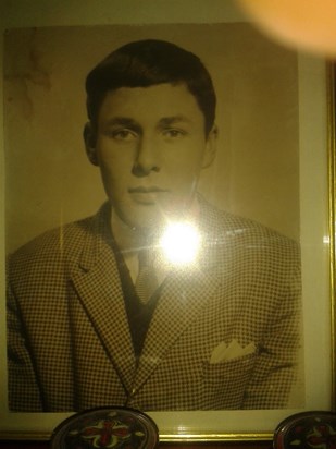 A handsome young man my dad