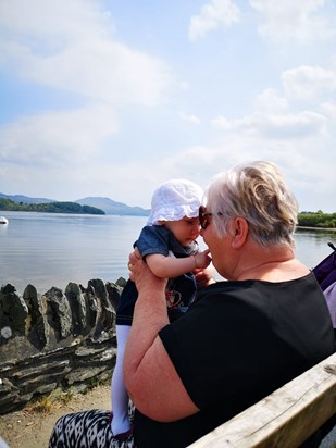 Great Nanny & Ava visiting Grandad Andrew at Loch Lomond
