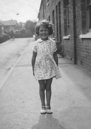 Peggy as a young girl.