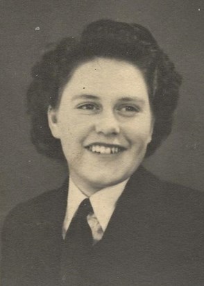 Peggy in Naval Uniform.