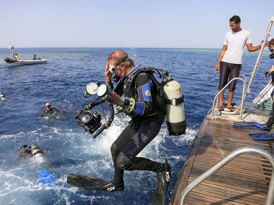 Brian diving in Red Sea 2015 © Gill McDonald