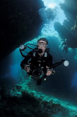 Brian in St John's Caves, Red Sea 2014