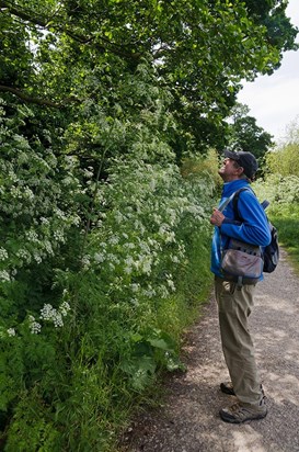 Brian at Surrey Botanical Society meeting, Weybridge 2019