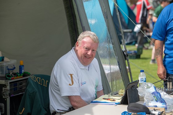Dave judging at an Archery GB event