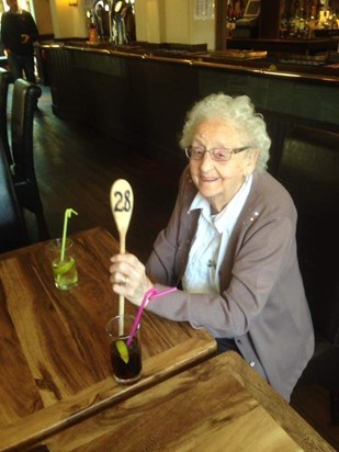 Took nan out for dinner. She truly enjoyed there. 