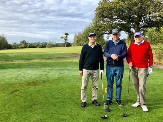 Alan with Richard Bidwell at an X Bayer Golf Society event