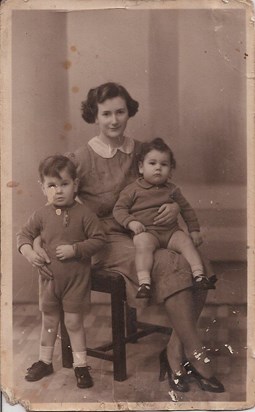 1942 with Ian and Robin