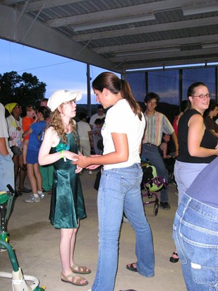 Rae Cherie at the dance with one of her favorite people.
