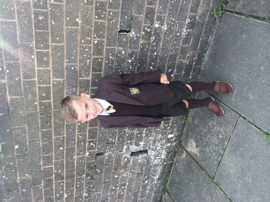 Hi papa wee Charlie started school on Monday I know u would have been with him every step of the way