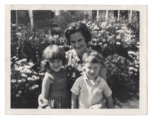 Auntie Eva with Sarah and Matthew, 1965
