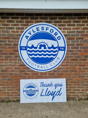Thank you from Aylesford FC