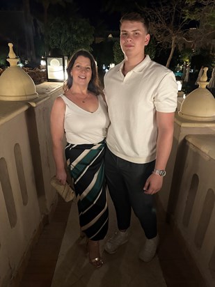 Oscar and Mum in Egypt