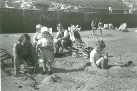 Family at the beach