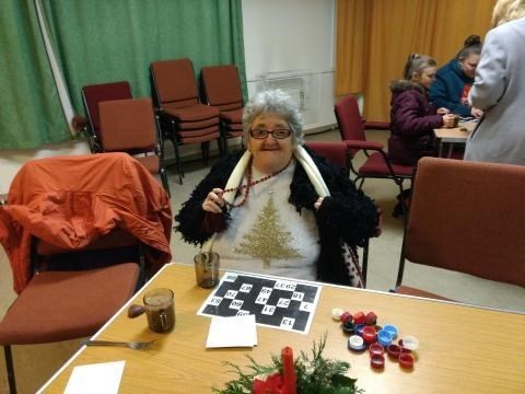 Just two of the things that Wendy always enjoyed at Phab Club- Christmas and Bingo!!