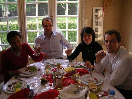 Noël 2008   tchin avec de l'eau - repas aux lauriers (one of many)