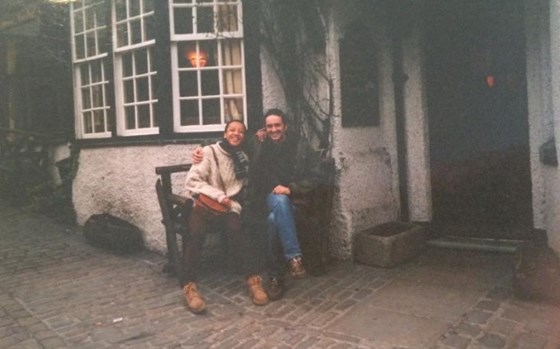 Avec Cédric à Nottingham - 1996