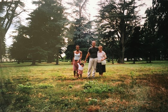En famille - avec ma grand-mère - Calvaire de Pontchateau 