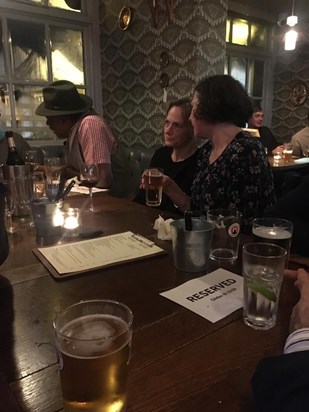 Members of the fabulous Team G - pub in London - Stoke Newington - around January 2017?