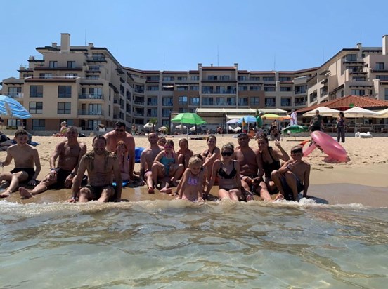 Jason in Bulgaria with his family 