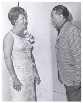Sue tirelessly worked to raise money for drug rehab center he Sue is with Duke Ellington