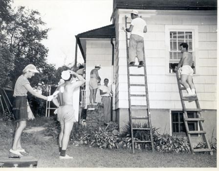 Sue at Lupo Painting Party 1949
