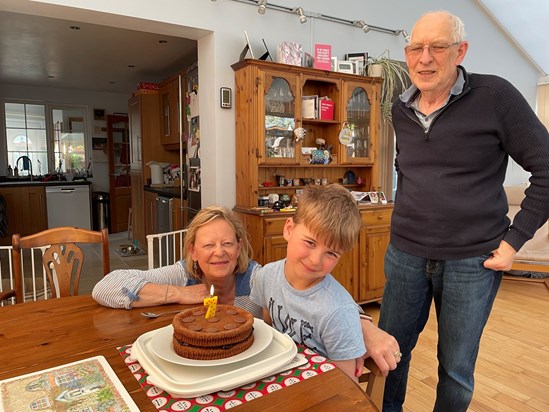 Mum, Jacob, and Dad