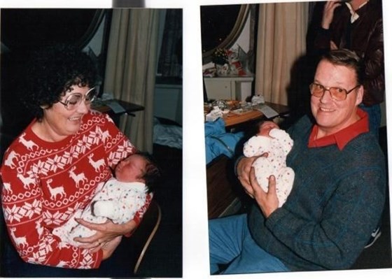 1986 Barb and Larry with grandson Jonnie