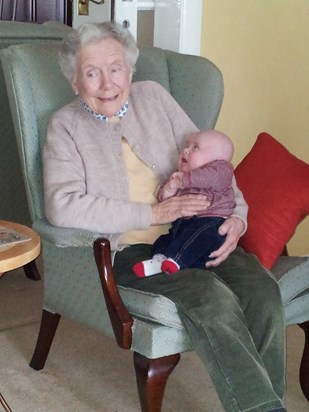 With great-grandson Rory