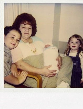Nannie with her grandchildren