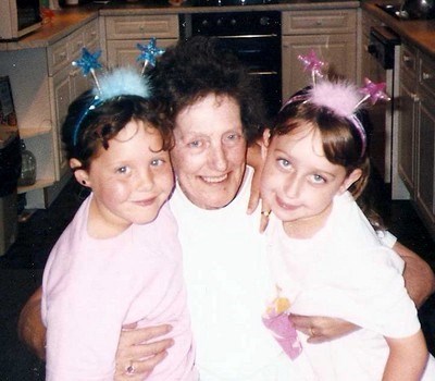 Nannie with Rebecca and Emily