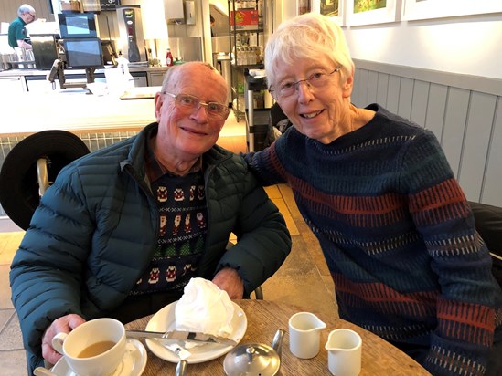Brian & Sue 29 December 2019 at Savill Gardens Cafe