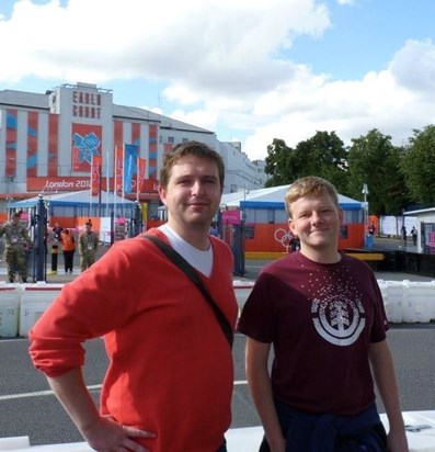 Stuart and James. London during the Olympic 2012