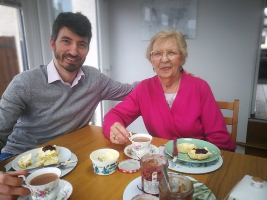 You certainly did enjoy an afternoon cream tea Mum.