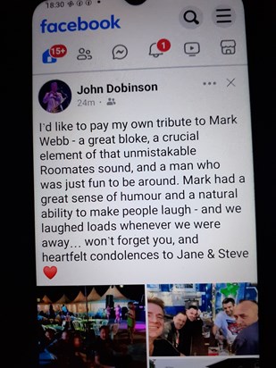 John Dobinson tribute