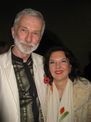 With Tamsin Little. He felt so priviledged to have worked with her.