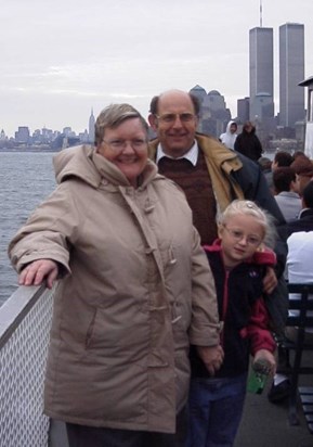 New York Harbour with Amy 1999