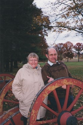 Auntie Geena and Uncle Pat in Valley Forge National Park