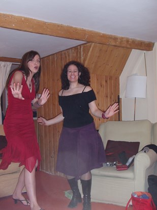 2006 Getting ready for a night out dancing - bring on the cheesy classics & dancing around handbags!